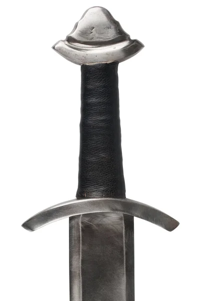 Viking Věk Meč Izolovaný Bílém Pozadí — Stock fotografie