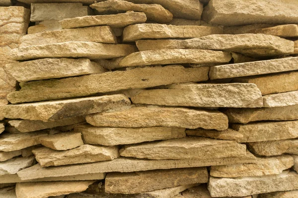 Background Flat Bright Stones Piled Cobbles Closeup — Stock Photo, Image