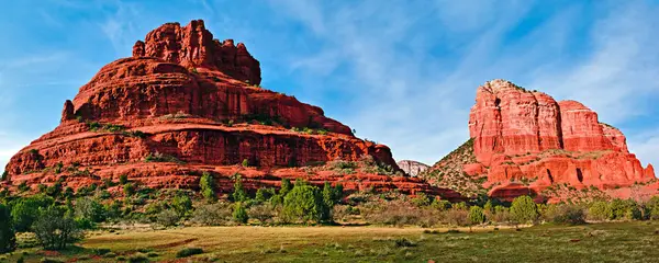 Bell Rock and Courthouse Butte Panorama — Stock Photo, Image
