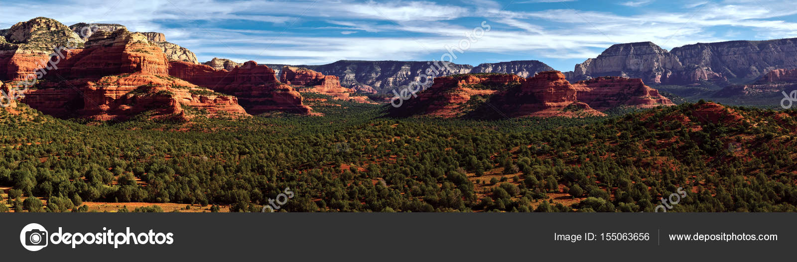 Dead Man's Pass in Sedona's Secret Mountain Wilderness Stock Photo by