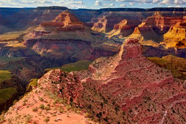 Sedir Ridge Büyük Kanyon South Rim yukarıdan görünüm