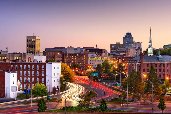 Worcester, Massachusetts Skyline — Zdjęcie stockowe