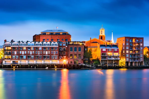 Skyline di Portsmouth, New Hampshire — Foto Stock