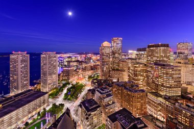 Boston finans bölgesine Cityscape