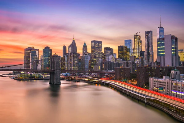 Ciudad de Nueva York skyline — Foto de Stock