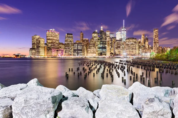 Skyline von New York City — Stockfoto