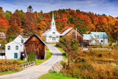 Sonbaharda kırsal Vermont