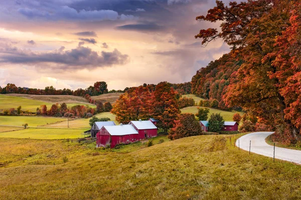Vermont Farmlands în toamnă — Fotografie, imagine de stoc