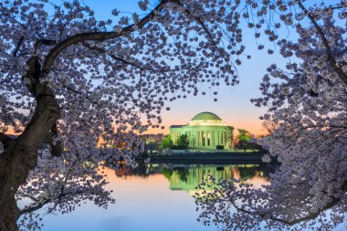 Jefferson Memorial in Spring clipart