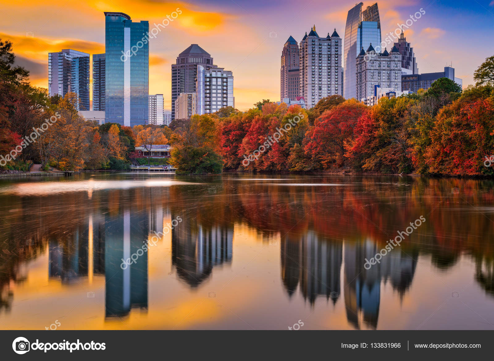 Atlanta Georgia Otoño — Foto de stock © sepavone #133831966