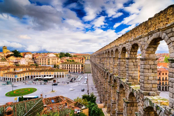Segovia İspanya su kemeri — Stok fotoğraf