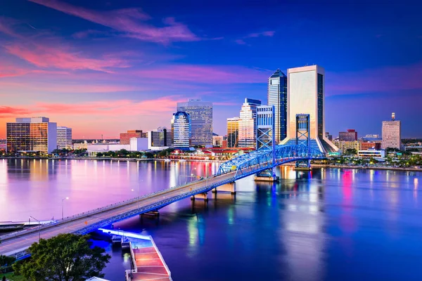 Jacksonville na Florydzie panoramę — Zdjęcie stockowe