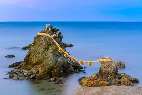 Meoto Iwa Wedded Rocks of Japan — Stock Photo, Image