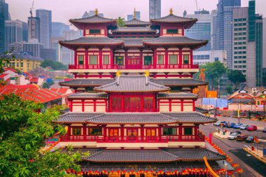 Buddha Tooth Relic Temple in Singapore clipart