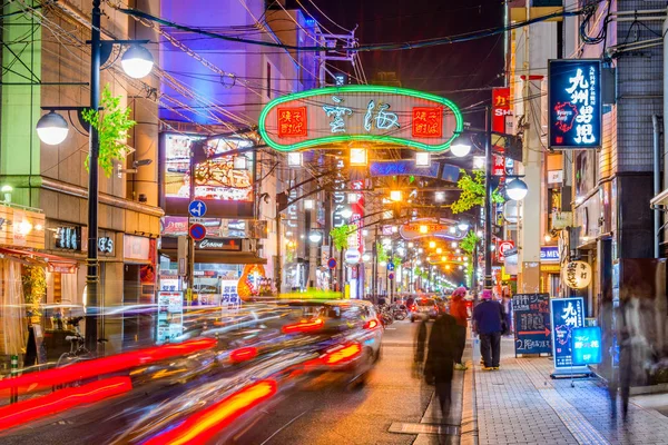 Hiroshima japan Nachtleben — Stockfoto