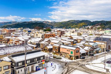 Wajima, Japan Town Skyline clipart