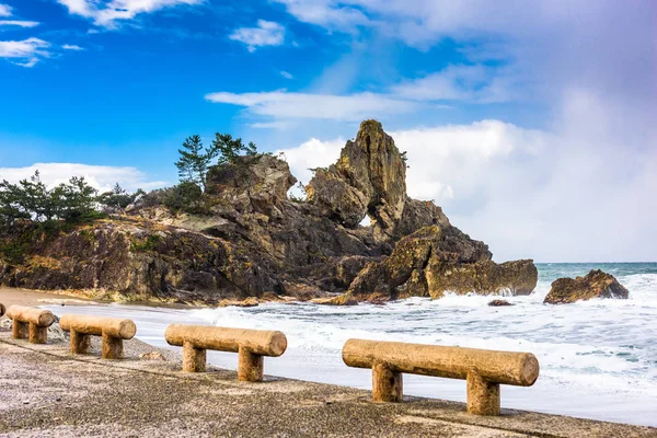 轮岛，日本海岸 — 图库照片