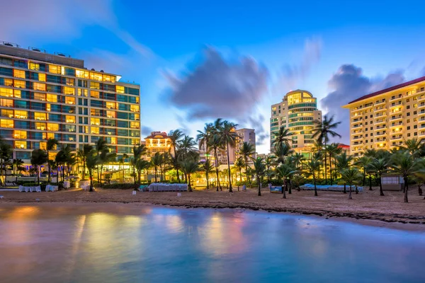 San Juan Puerto Rico Primera línea de playa —  Fotos de Stock