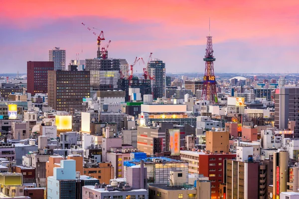 Panoráma města Sapporo, Japonsko — Stock fotografie