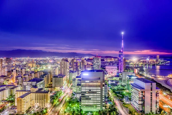 Fukuoka, Japonya manzarası — Stok fotoğraf