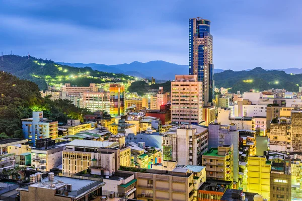 Keelung, Tchaj-wan Panorama — Stock fotografie