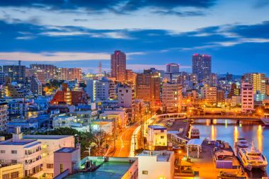 Naha, Okinawa, Japan manzarası