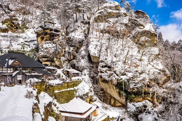 Yamadera, Yamagata, Japonsko — Stock fotografie