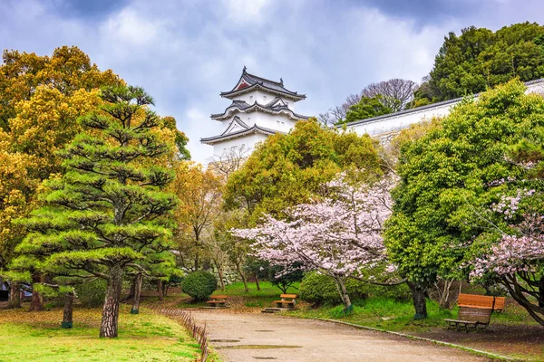 Akashi Burg im Frühling — Stockfoto