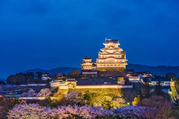 Castillo de Himeji en primavera — Foto de Stock