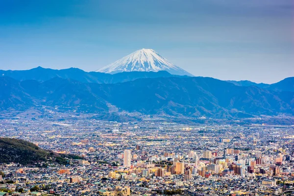 Kofu, Japonia z Mt. Fuji — Zdjęcie stockowe