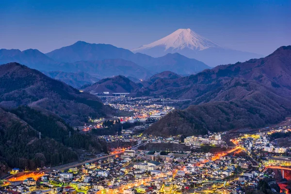 Panorama Otsuki, Japonsko — Stock fotografie