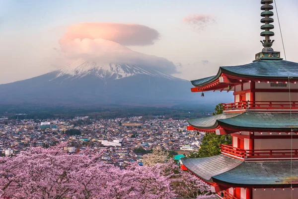 Pagode und Fuji — Stockfoto