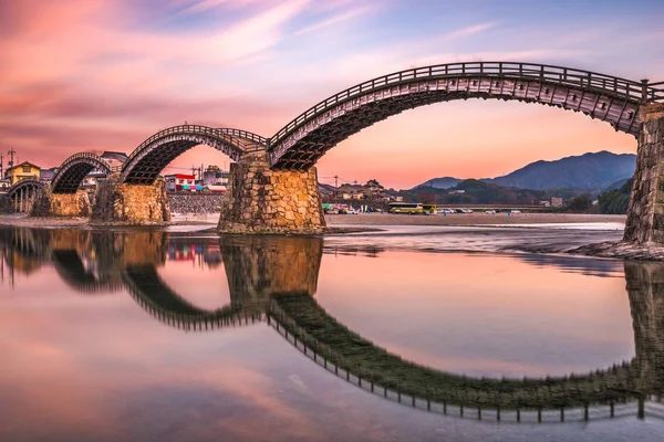 Iwakuni γέφυρα της Ιαπωνίας — Φωτογραφία Αρχείου