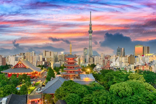 东京，日本的天际线. — 图库照片