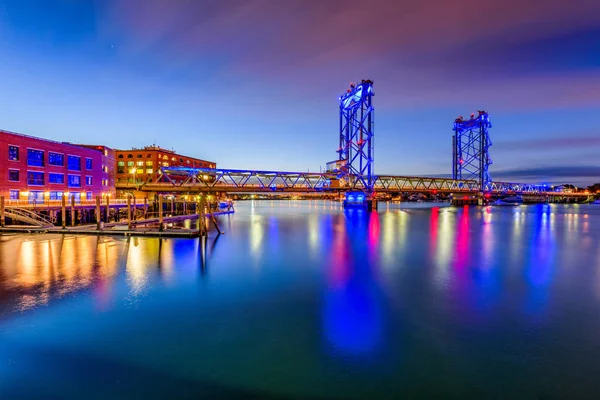 Portsmouth, New Hampshire Bridge — Stock Photo, Image