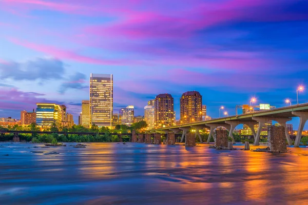 Richmond, Virginia floden Skyline — Stockfoto