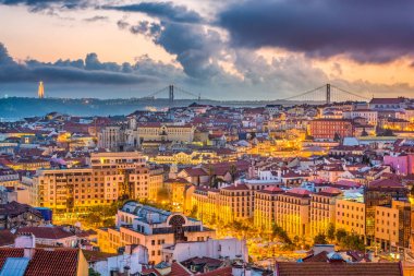 Lisbon, Portugal Skyline clipart