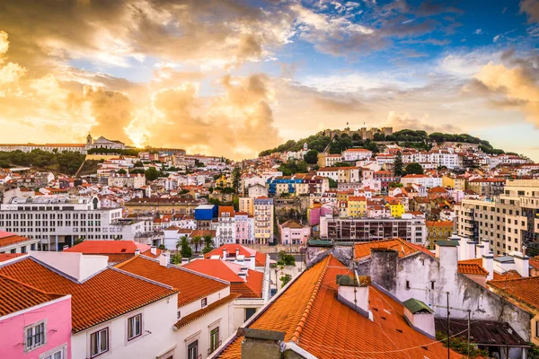 Skyline Lizbona, Portugalia — Zdjęcie stockowe