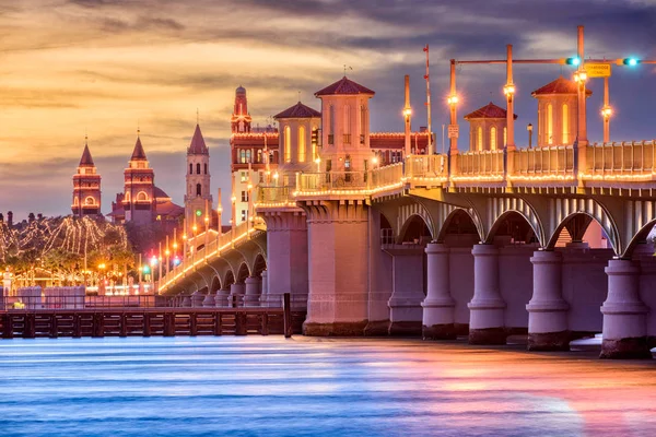 De skyline van de St. Augustine, Florida, Verenigde Staten — Stockfoto