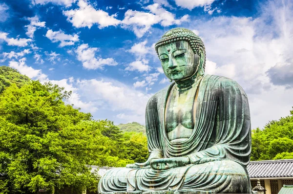 Nagy Buddha a Kamakura, Japán — Stock Fotó