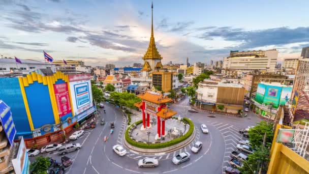 Бангкок, Таїланд Чайнатаун — стокове відео