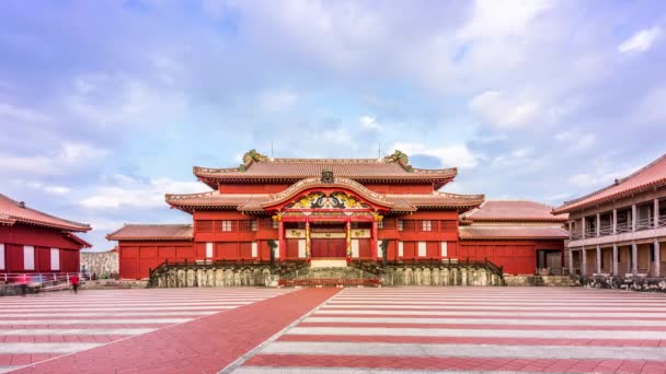 Naha Japón Marzo 2017 Los Turistas Visitan Castillo Shuri Castillo — Vídeos de Stock