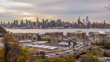 New York City otoyol ve manzarası