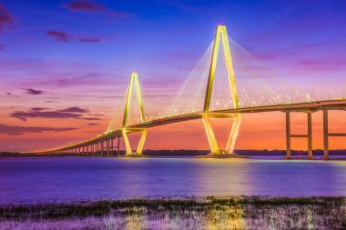 Charleston, South Carolina, USA Bridge clipart