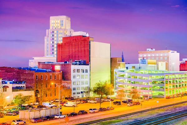Skyline Durham, Észak-Karolina, Usa — Stock Fotó