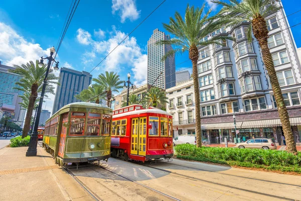 New Orleans Streetcars — Stockfoto