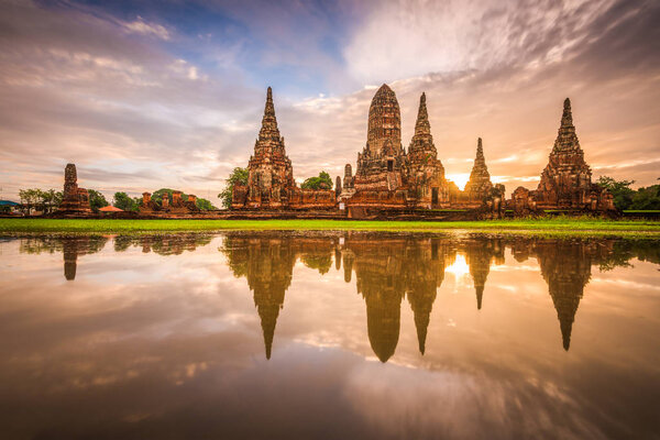 Ayutthaya, Thailand at Wat Chaiwatthanaram