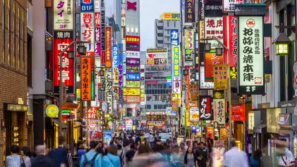 Kabukicho, Tóquio, Japão Vida noturna — Vídeo de Stock