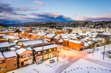 Wajima, Japan Town Skyline clipart