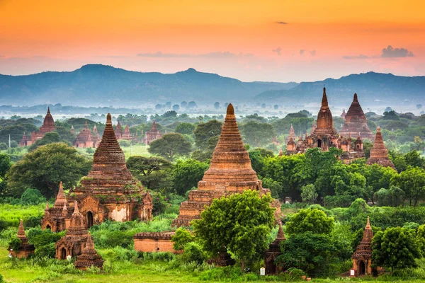 Bagan, Myanmar Templos antigos — Fotografia de Stock